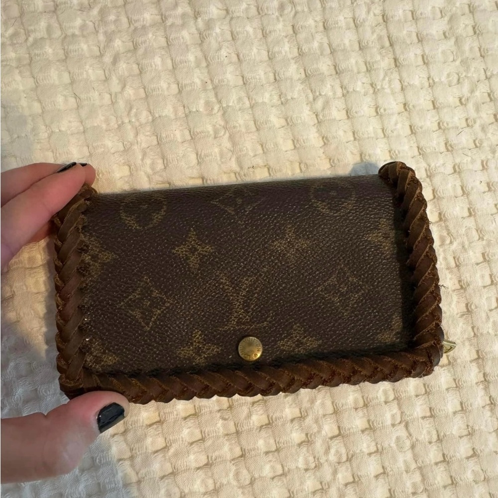 Louis Vuitton braided vintage wallet